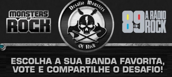 Vote no Desafio Monsters Of Rock