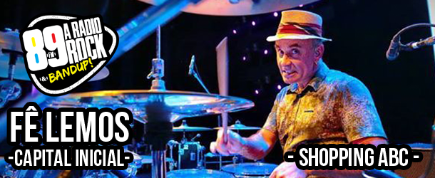 Fê Lemos lança livro na Loja Rádio Rock