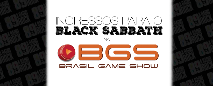 Ingressos para o Black Sabbath na Brasil Game Show