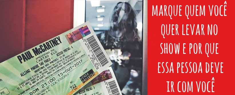 Ingressos Paul McCartney em São Paulo via Instagram