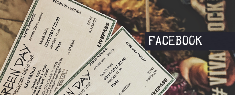 Ingressos show do Green Day em SP via Facebook