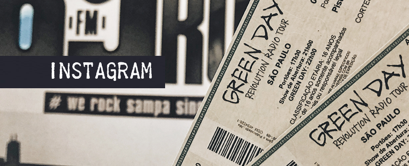Ingressos show do Green Day em SP via Instagram