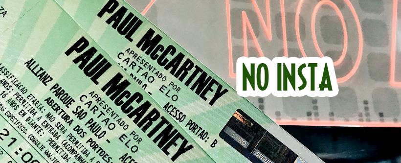 Ingressos Paul McCartney em SP via Instagram