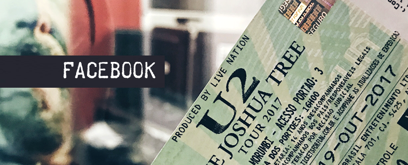 Ingressos show do U2 para o dia 22/10 em SP via Facebook